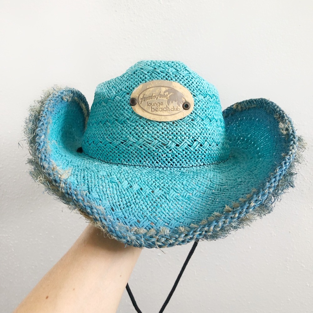 TOMBSTONE Cowgirl Turquoise Lounge Beach Club Hat
